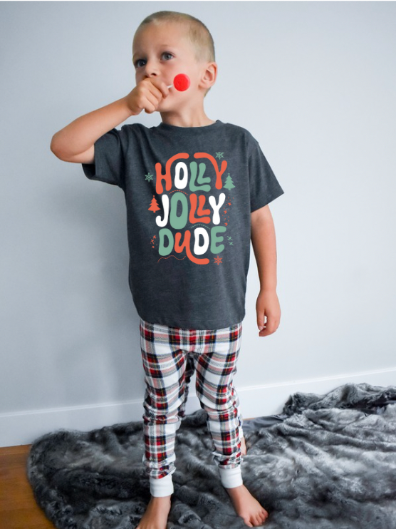 Holly Jolly Dude Toddler T-Shirt