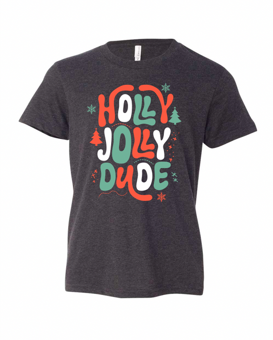 Holly Jolly Dude Youth T-Shirt