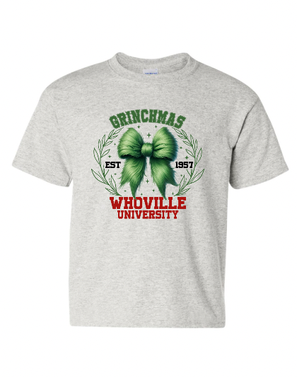 Grinchmas Whoville University Youth T-Shirt