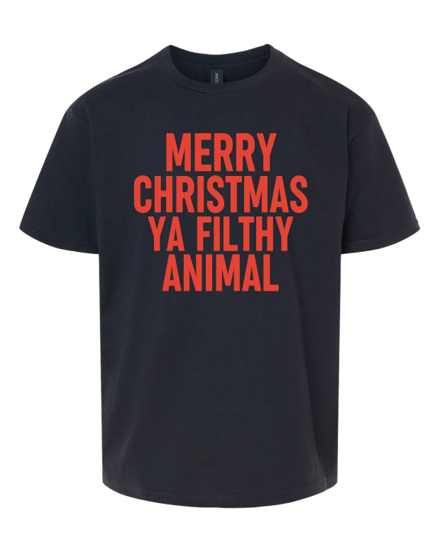 Merry Christmas Ya Filthy Animal Youth T-Shirt