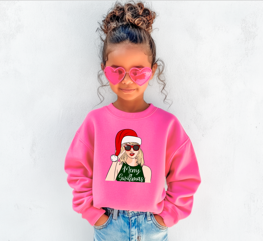 Merry Swiftmas Youth Crewneck Sweatshirt