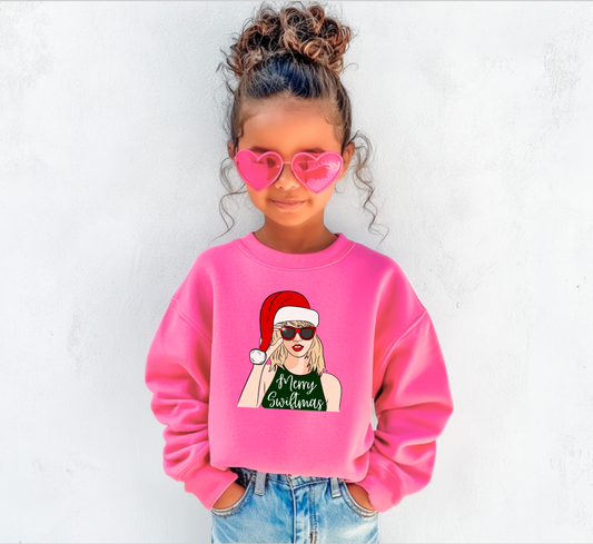 Merry Swiftmas Youth Crewneck Sweatshirt