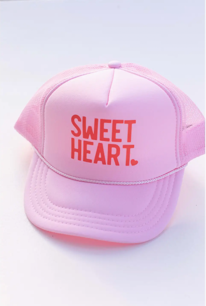 Kids Valentine's Sweet Heart Trucker Hat