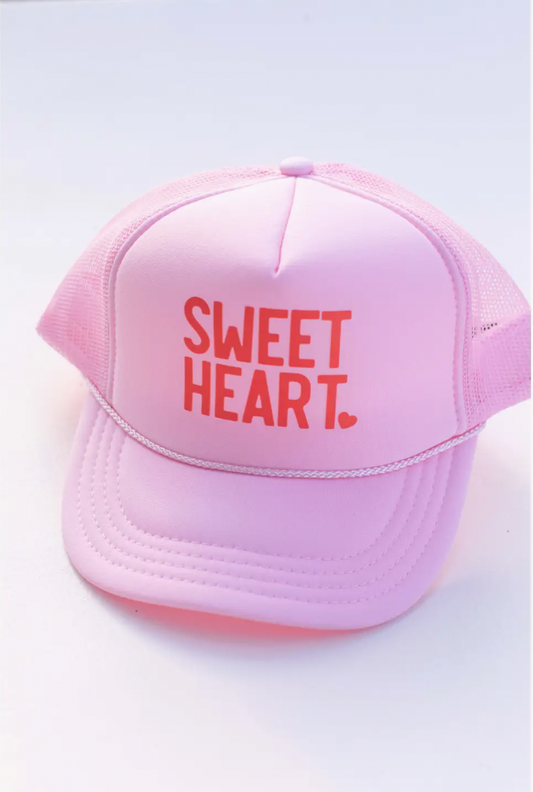 Kids Valentine's Sweet Heart Trucker Hat