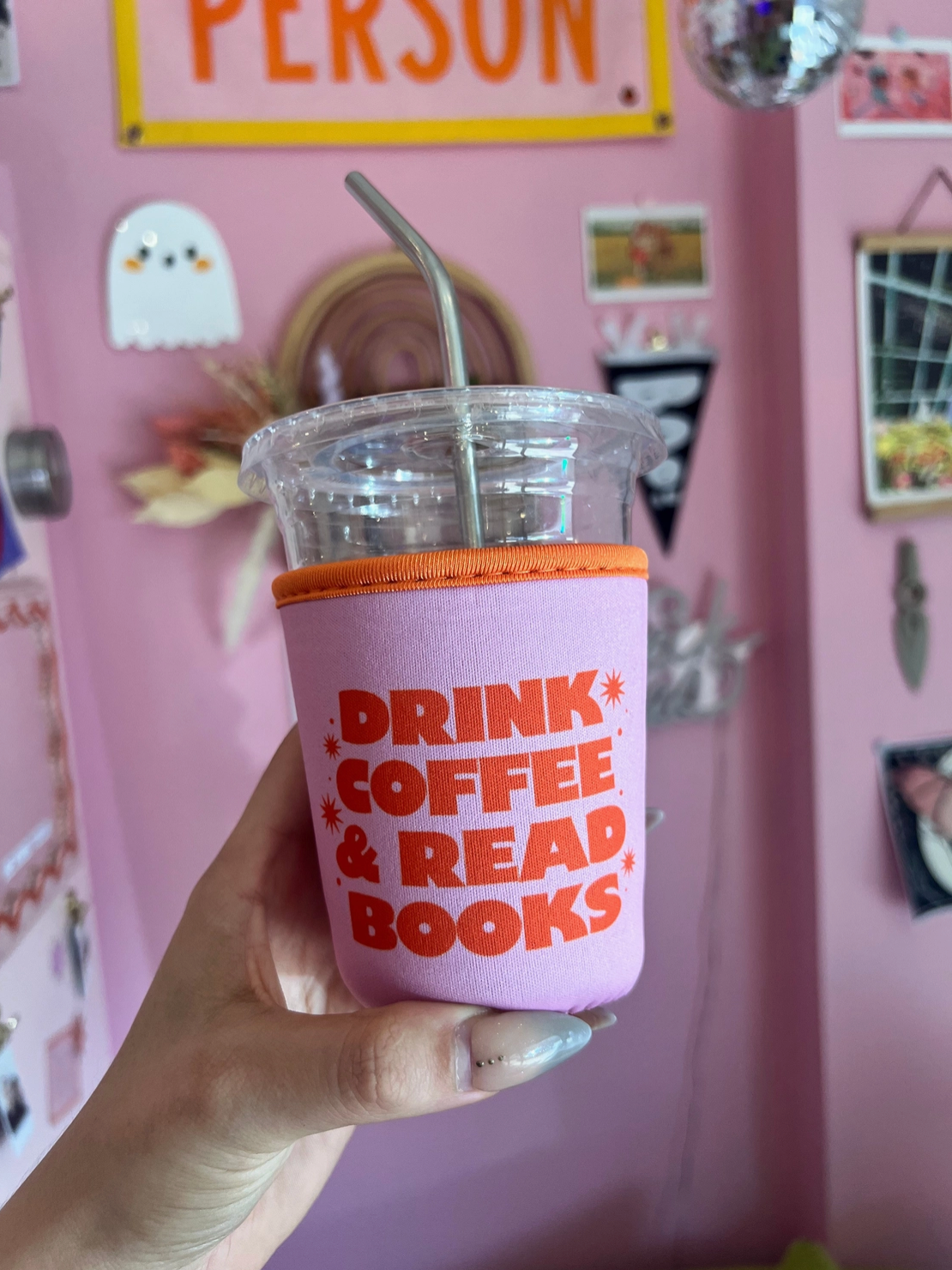 Drink Coffee Read Books Coffee Sleeve