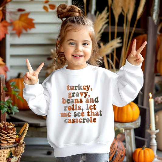 Let Me See That Casserole Toddler Crewneck Sweatshirt