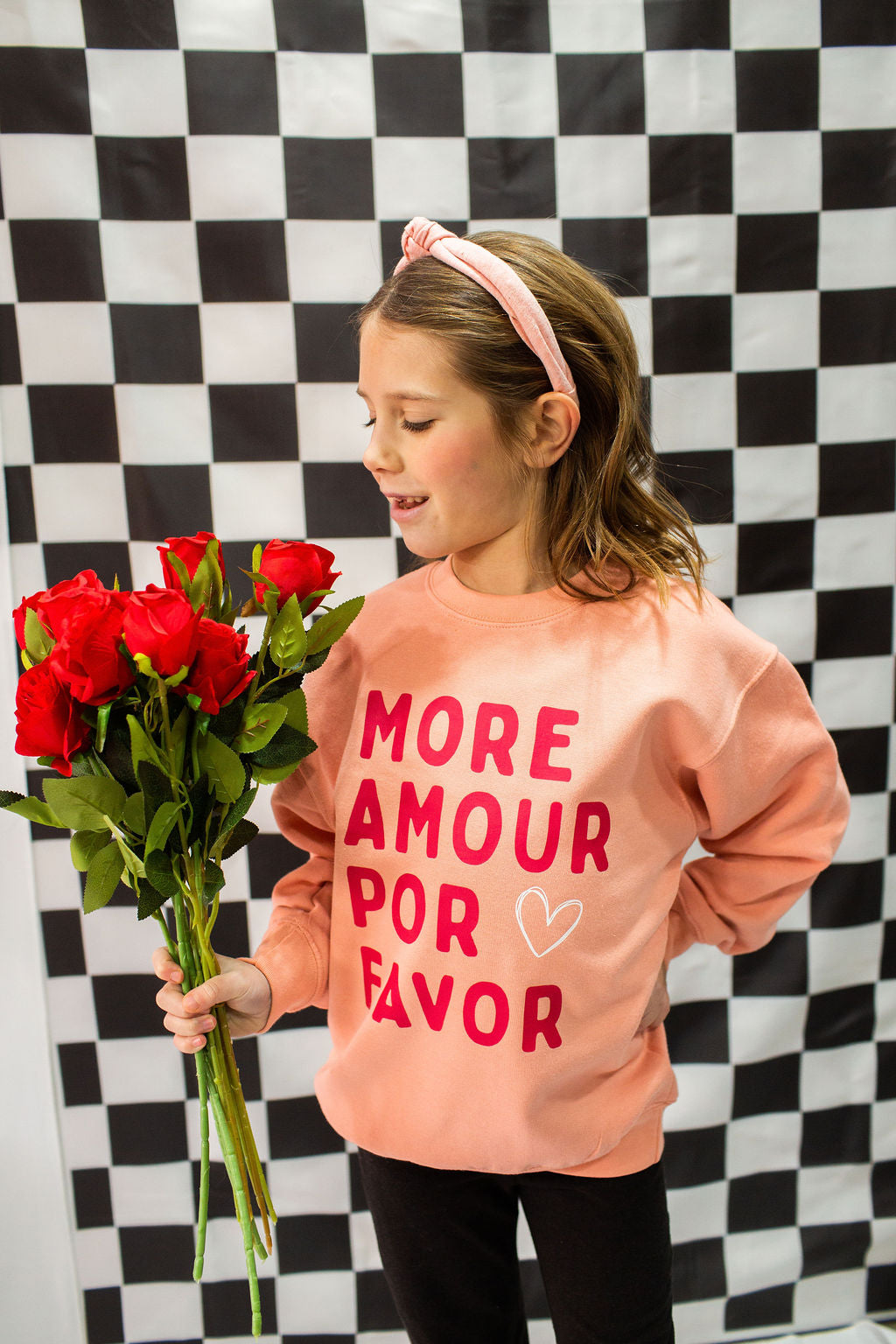 More Amore Por Favor Youth Crewneck Sweatshirt