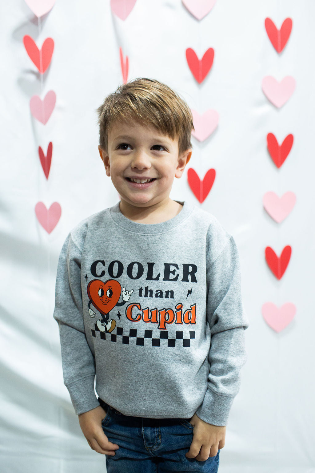 Cooler Than Cupid Toddler Crewneck Sweatshirt