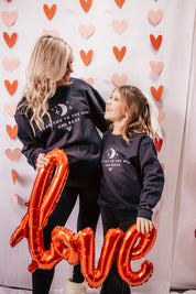 Love You To The Moon And Back Youth Crewneck Sweatshirt
