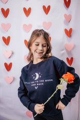 Love You To The Moon And Back Youth Crewneck Sweatshirt