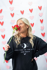 Love You To The Moon And Back Adult Crewneck Sweatshirt