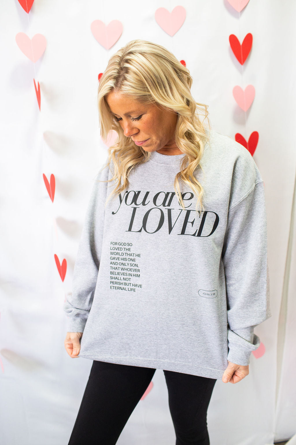 You Are Loved Adult Crewneck Sweatshirt