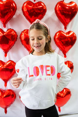 Loved John 3:16 Youth Crewneck Sweatshirt