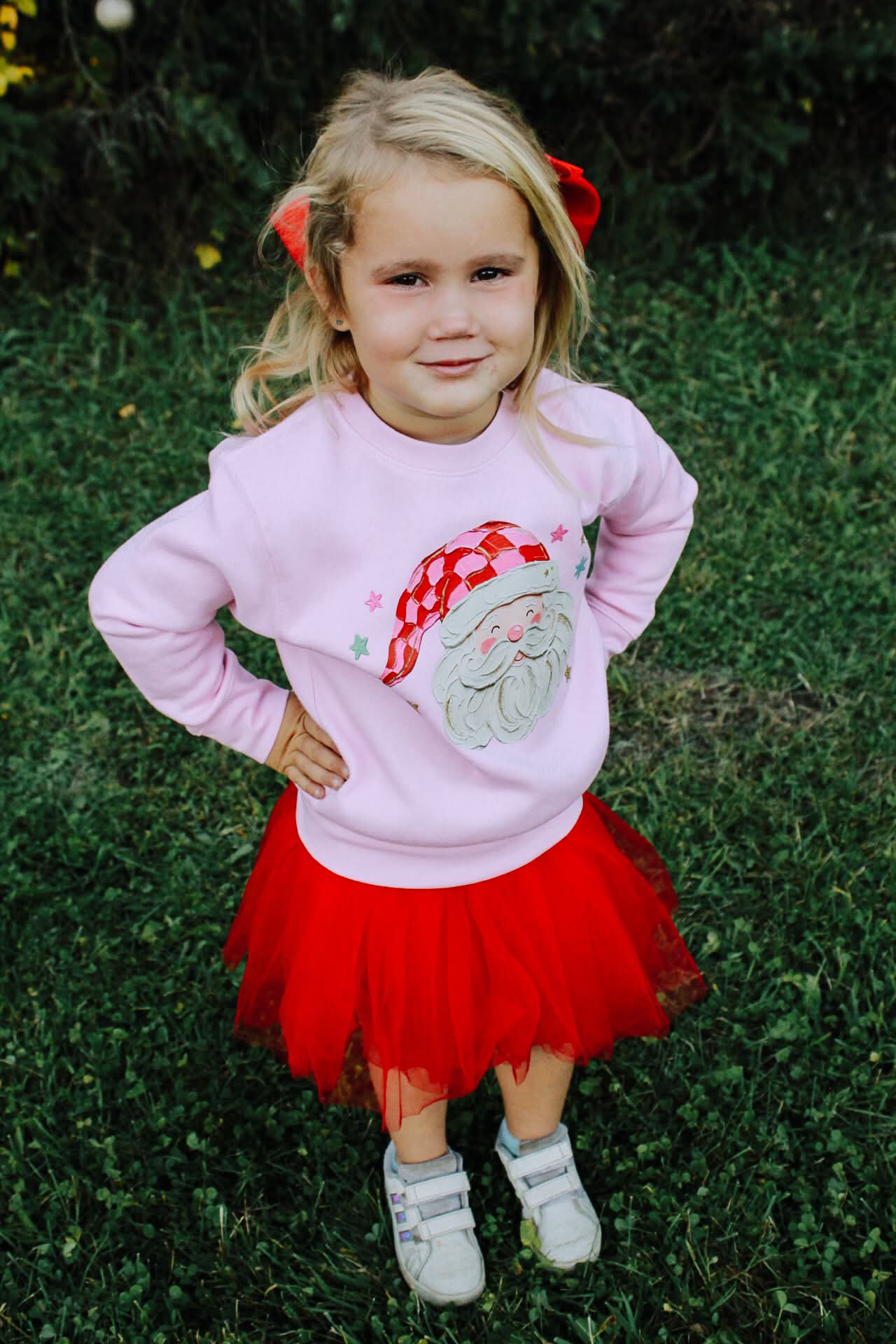 Painted Santa Toddler/Youth Crewneck Sweatshirt