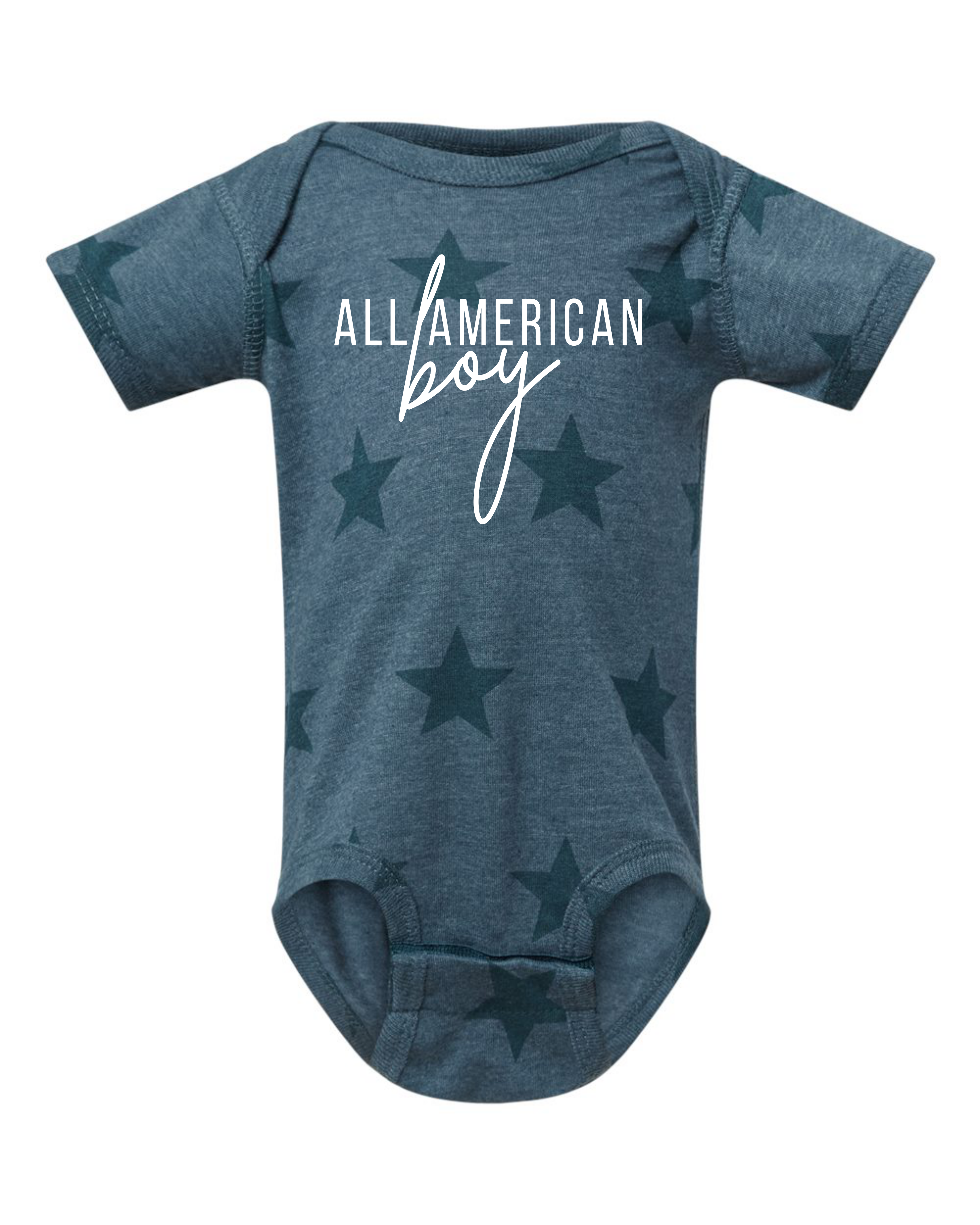 All American Boy Star Onesie