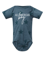 All American Boy Star Onesie