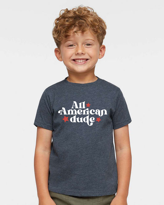 All American Dude Toddler Short Sleeve T-Shirt