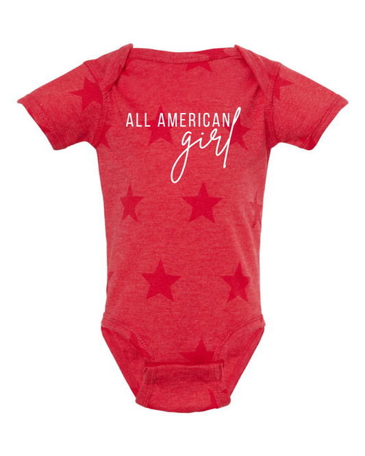 All American Girl Star Onesie