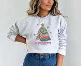 All Booked For Christmas Crewneck Sweatshirt