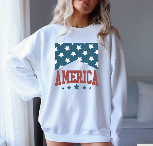 America Stars Crewneck Sweatshirt
