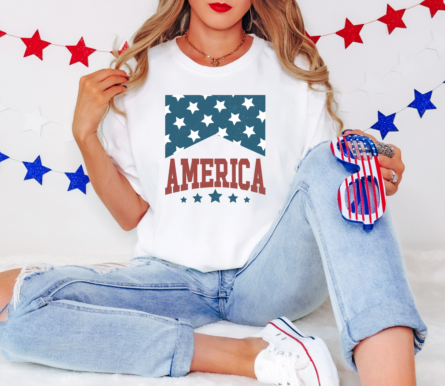 America Stars Short Sleeve T-Shirt