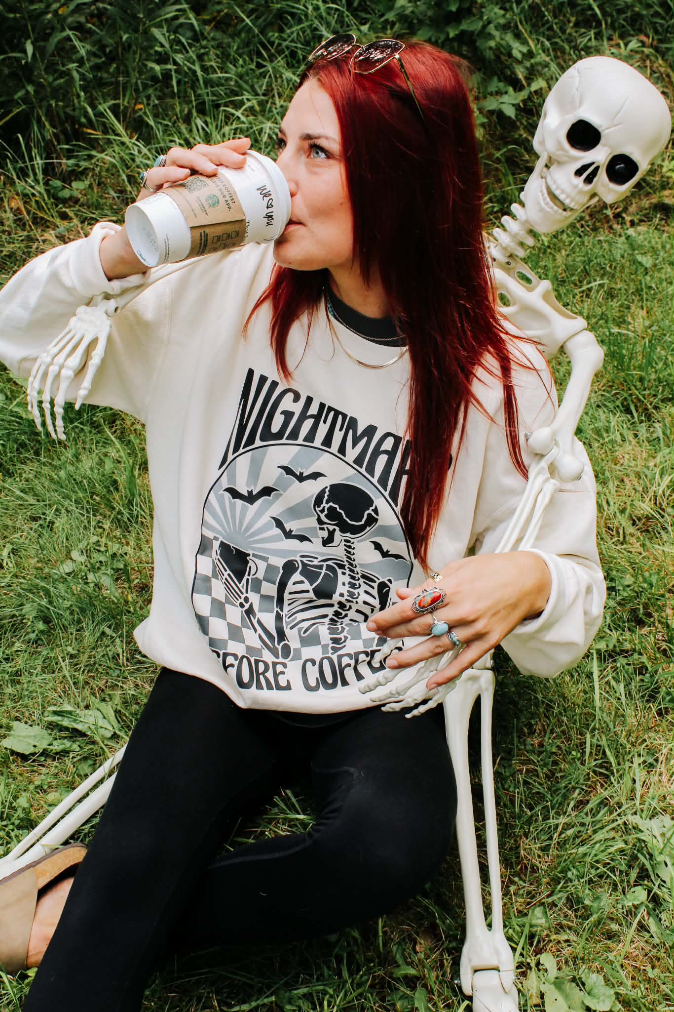 Nightmare Before Coffee Crewneck Sweatshirt