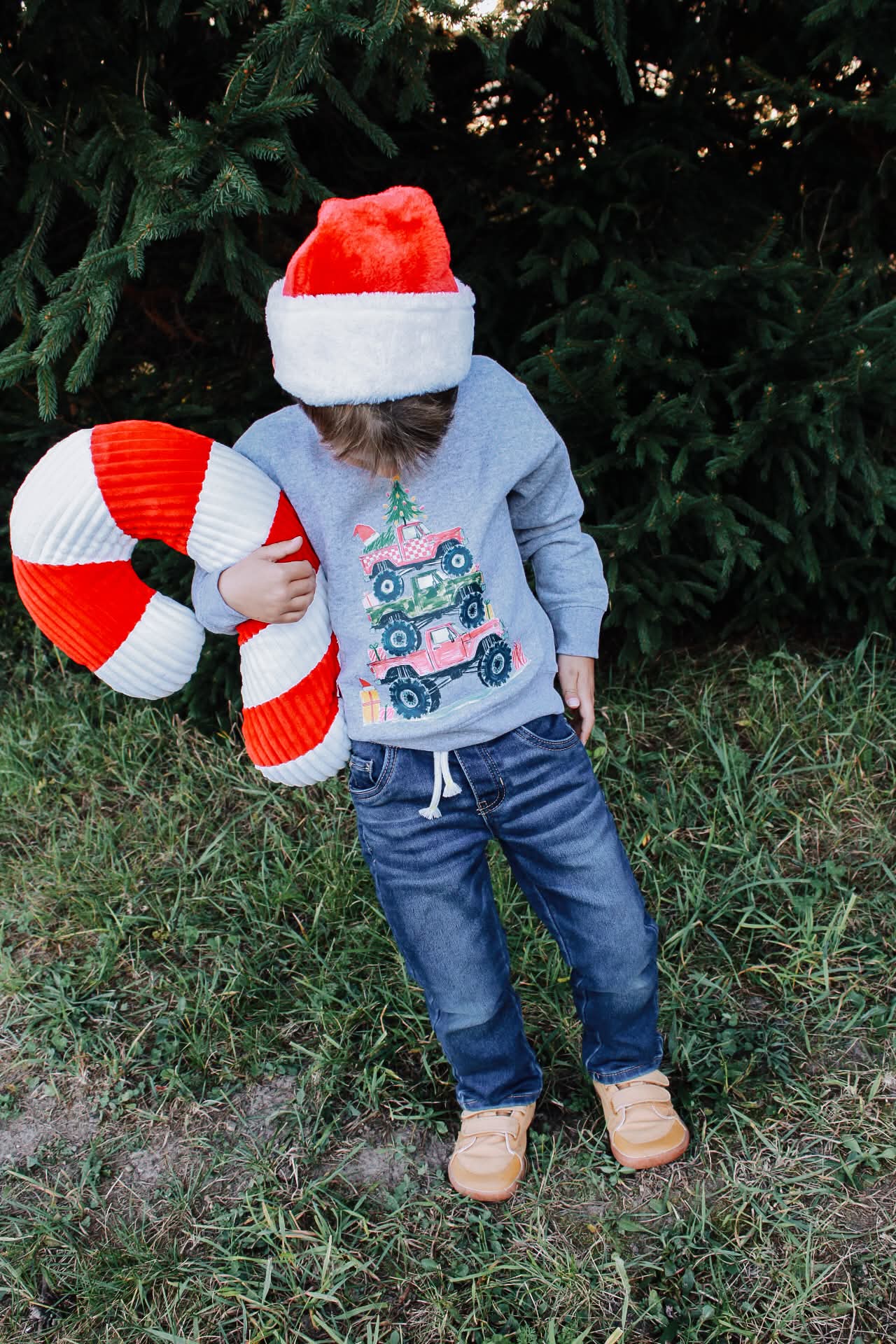 Monster Truck Christmas Toddler/Youth Crewneck Sweatshirt
