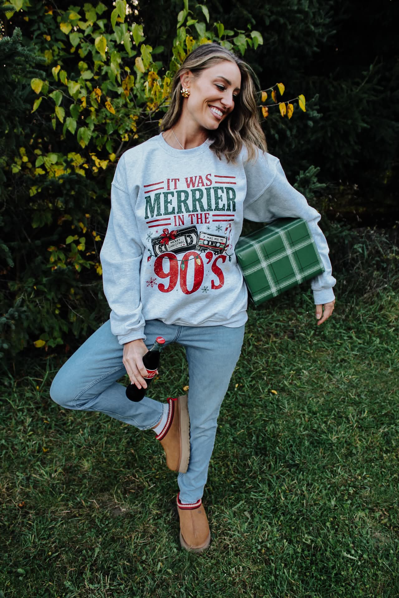 It Was Merrier In The 90's Crewneck Sweatshirt