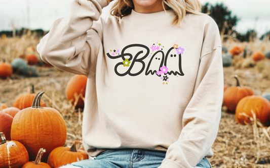 Boo Flower Crewneck Sweatshirt