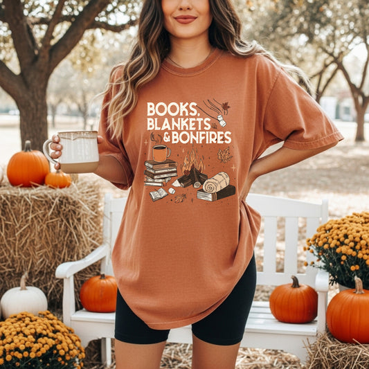 Books, Blankets, & Bonfires T-Shirt