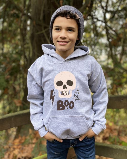 Boo Skelly Youth Hoodie Sweatshirt