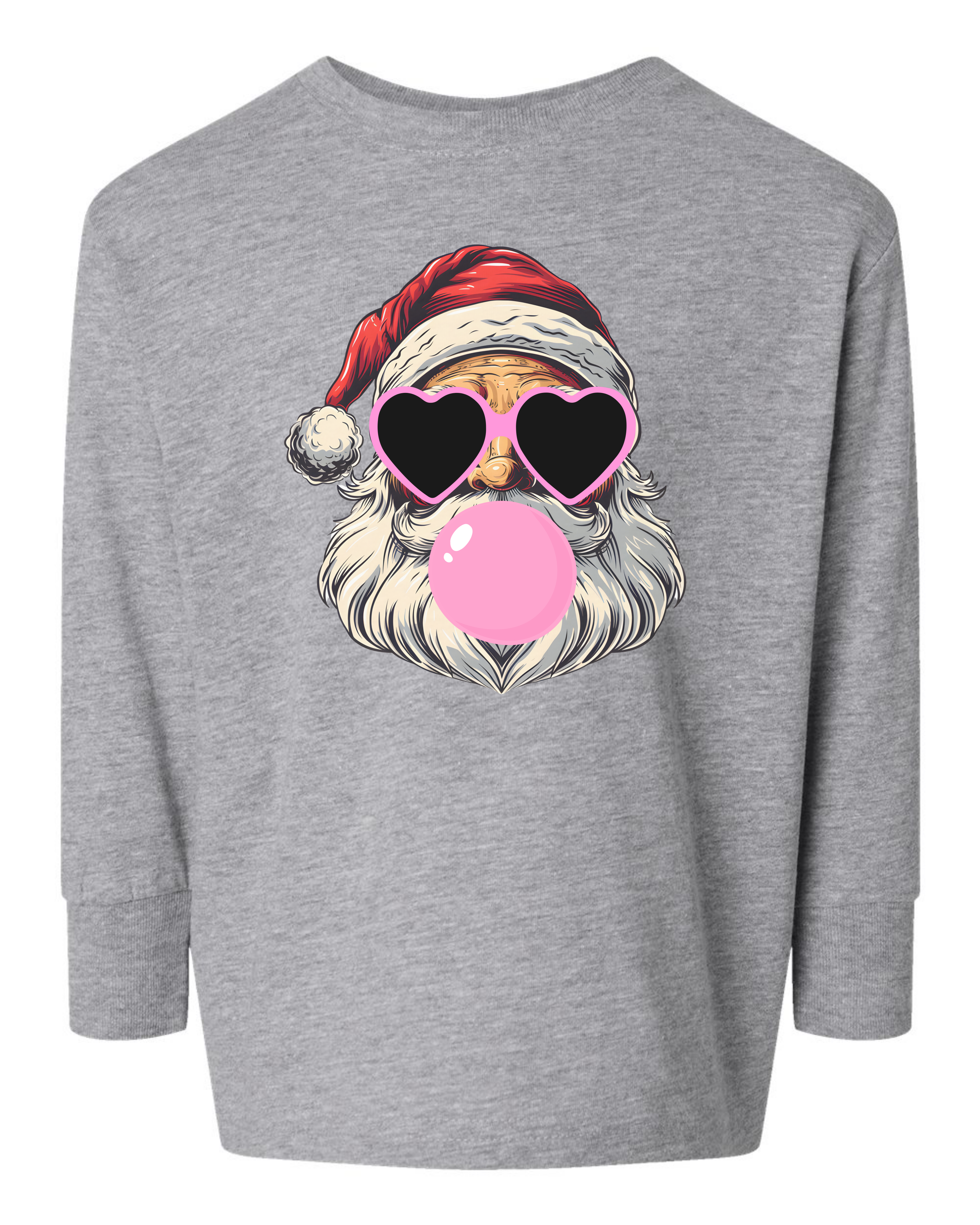 Bubble Gum Santa Toddler Long Sleeve T-Shirt – Little Thread Co.