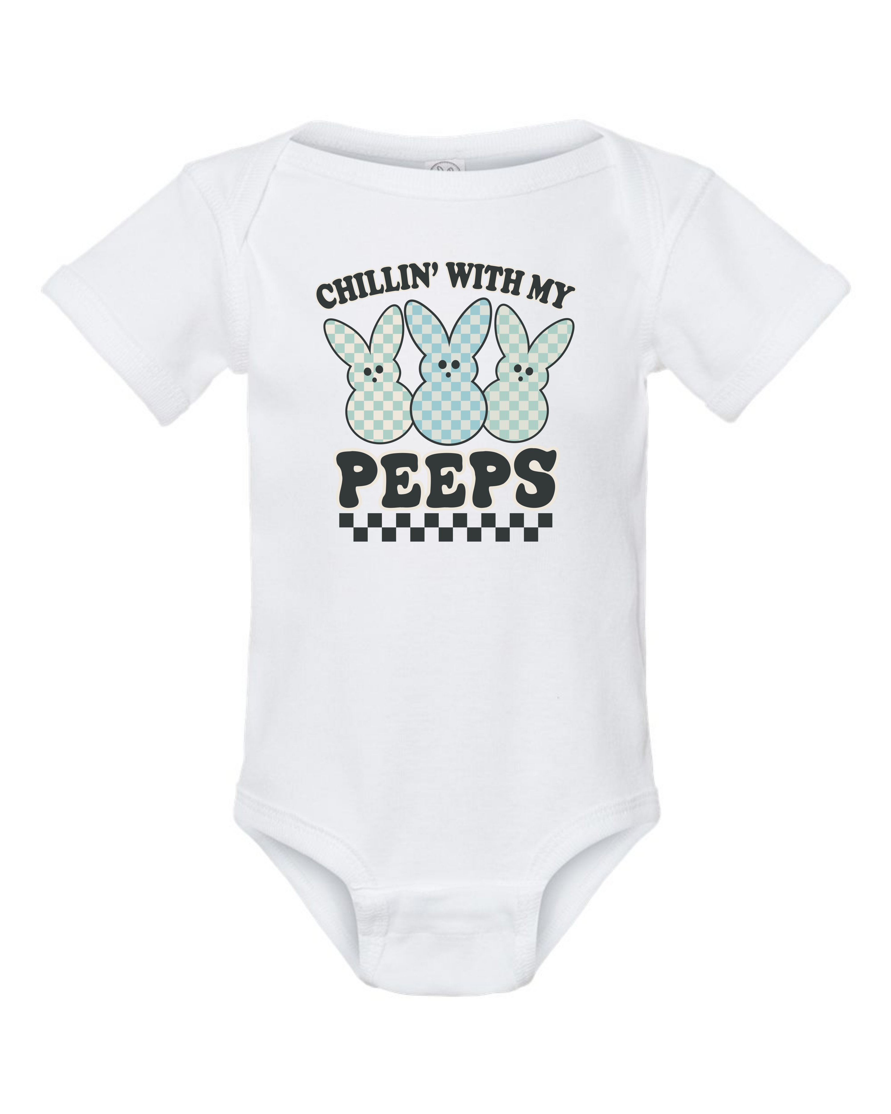 Chillin' With My Peeps (Blue) Infant Onesie