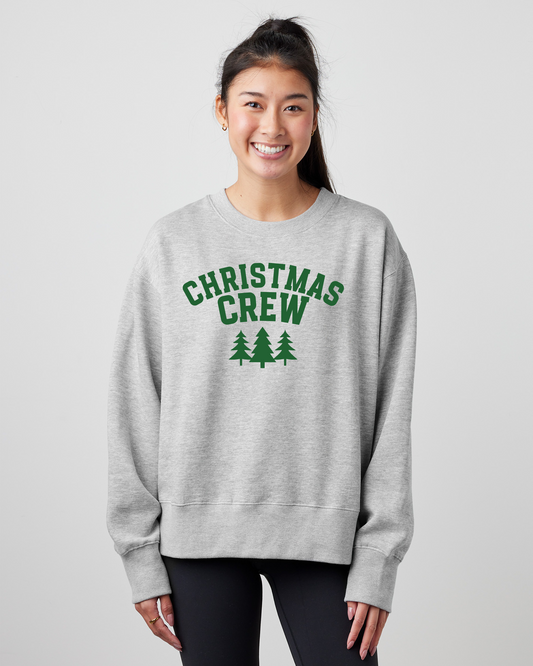 Christmas Crew Ladies Boxy Crewneck Sweatshirt