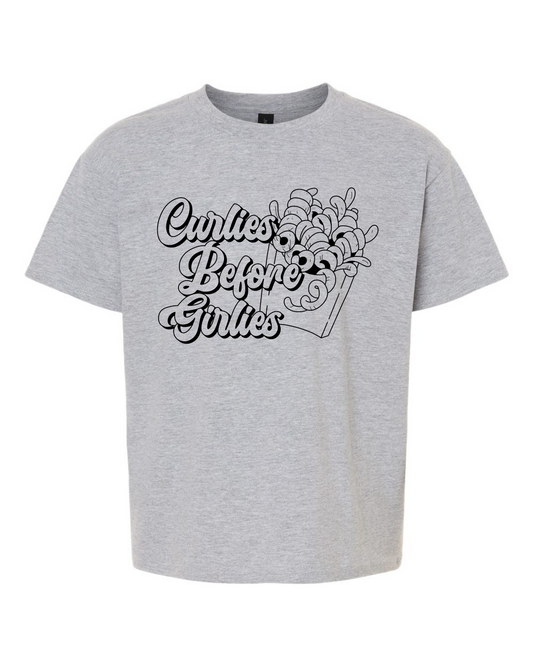 Curlies Before Girlies Youth T-Shirt