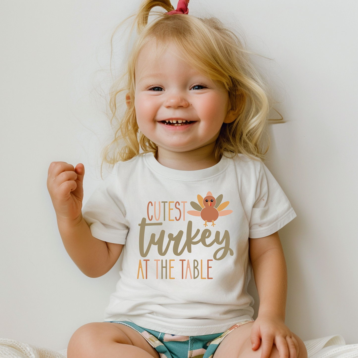 Cutest Turkey At The Table Toddler T-Shirt