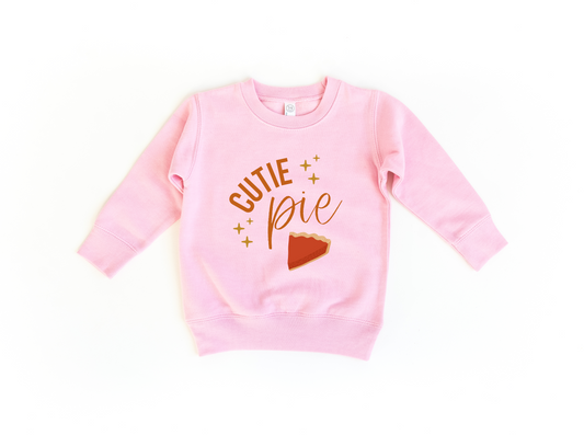 Cutie Pie Toddler Crewneck Sweatshirt