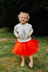 Christmas Tree Sketch Toddler/Youth Crewneck Sweatshirt