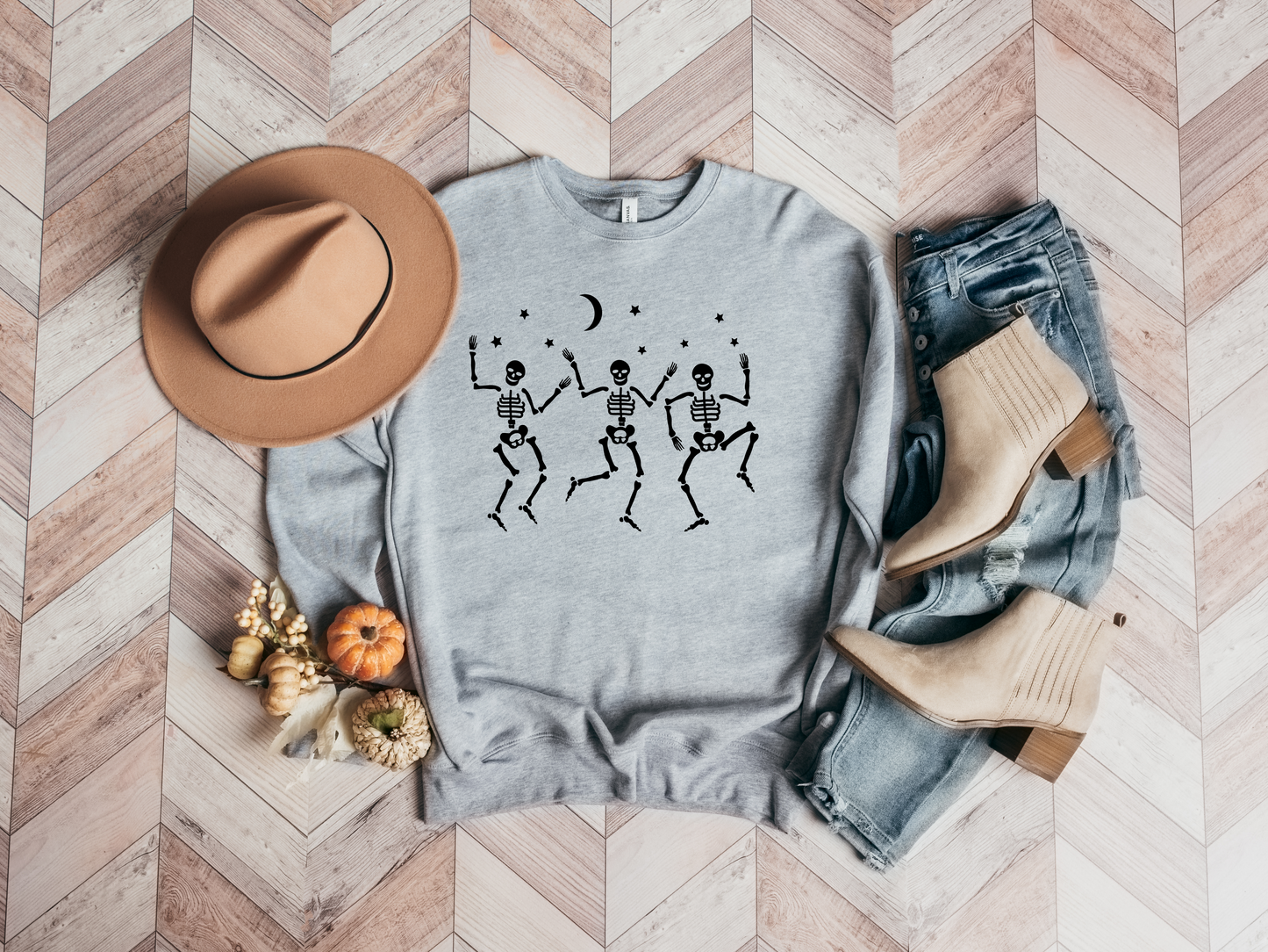 Dancing Skeletons Crewneck Sweatshirt