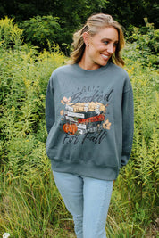 All Booked For Fall Ladies Boxy Crewneck Sweatshirt