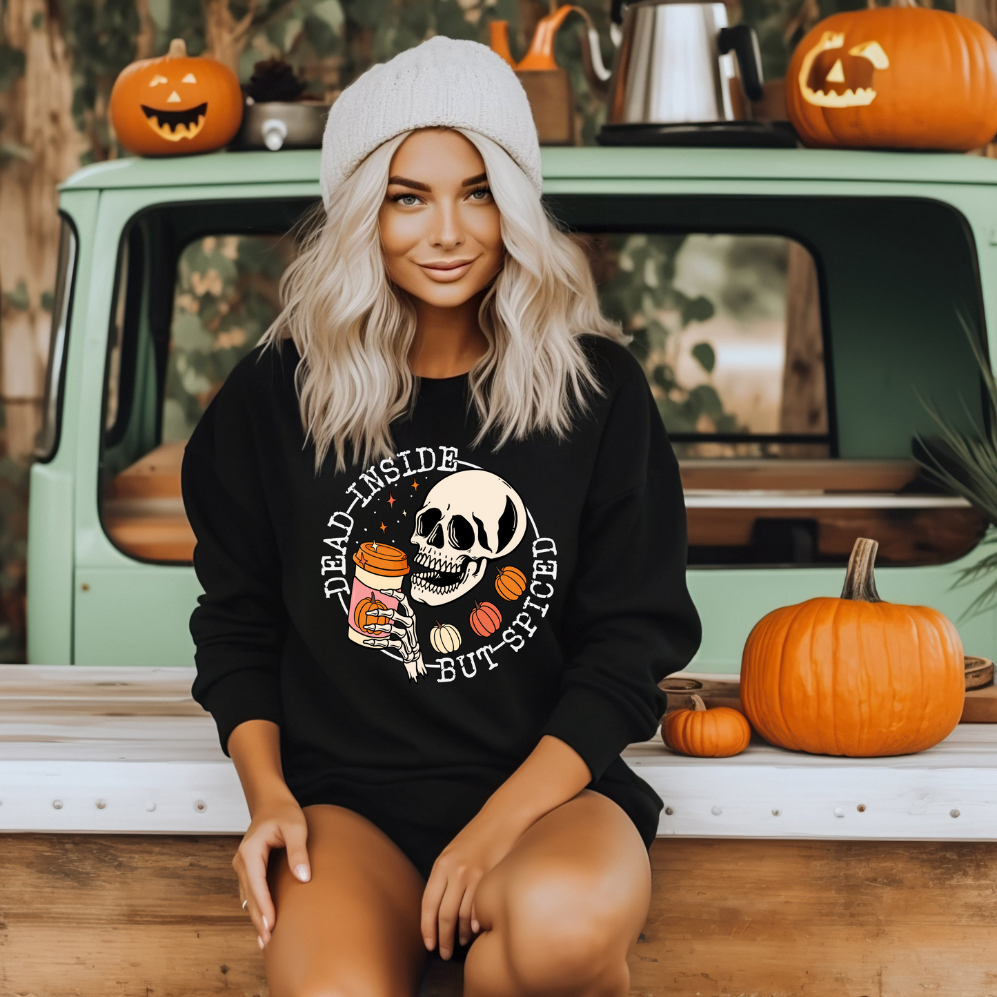 Dead Inside But Spiced Crewneck Sweatshirt