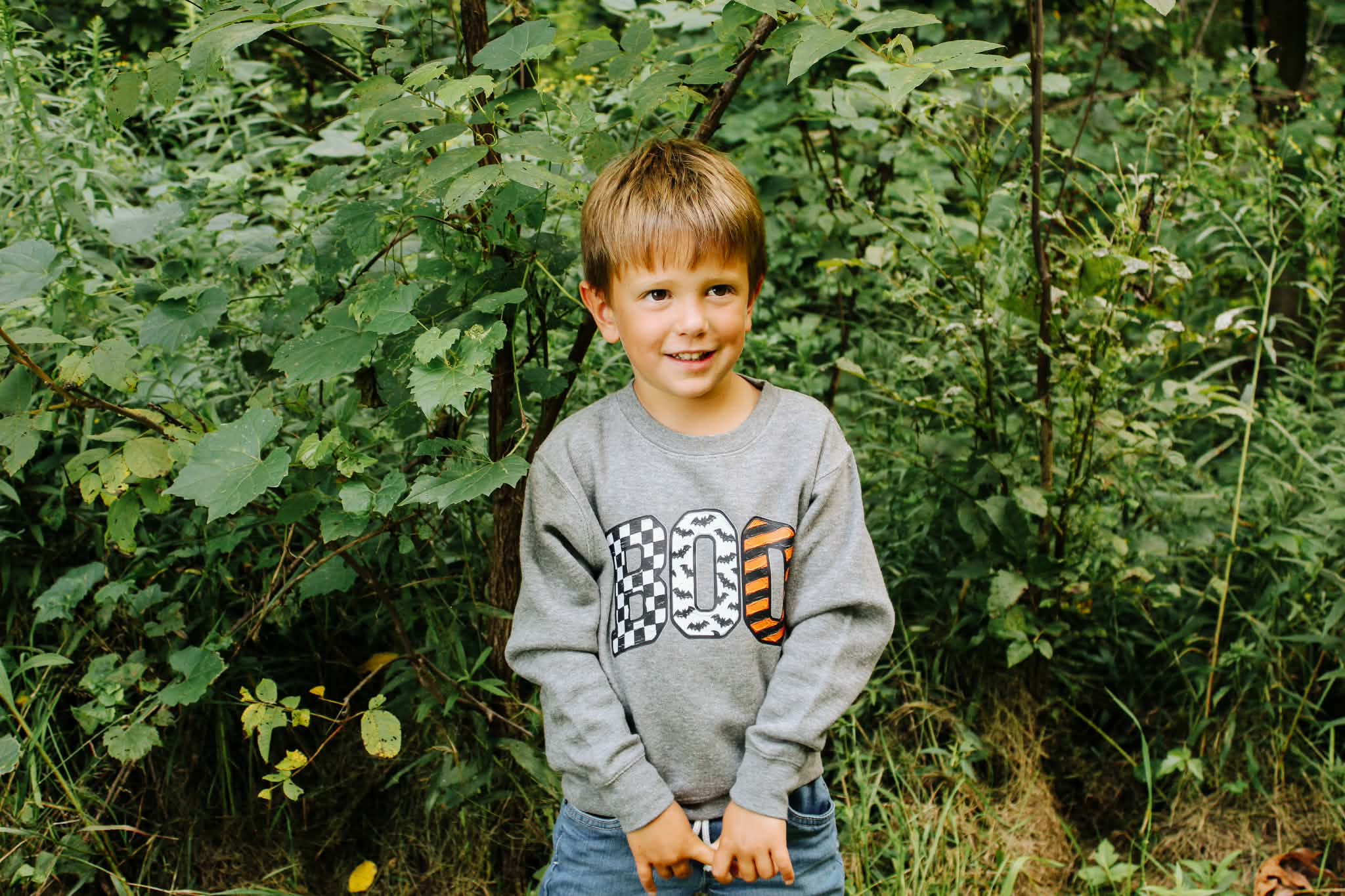 Painted Boo Toddler/Youth Crewneck Sweatshirt