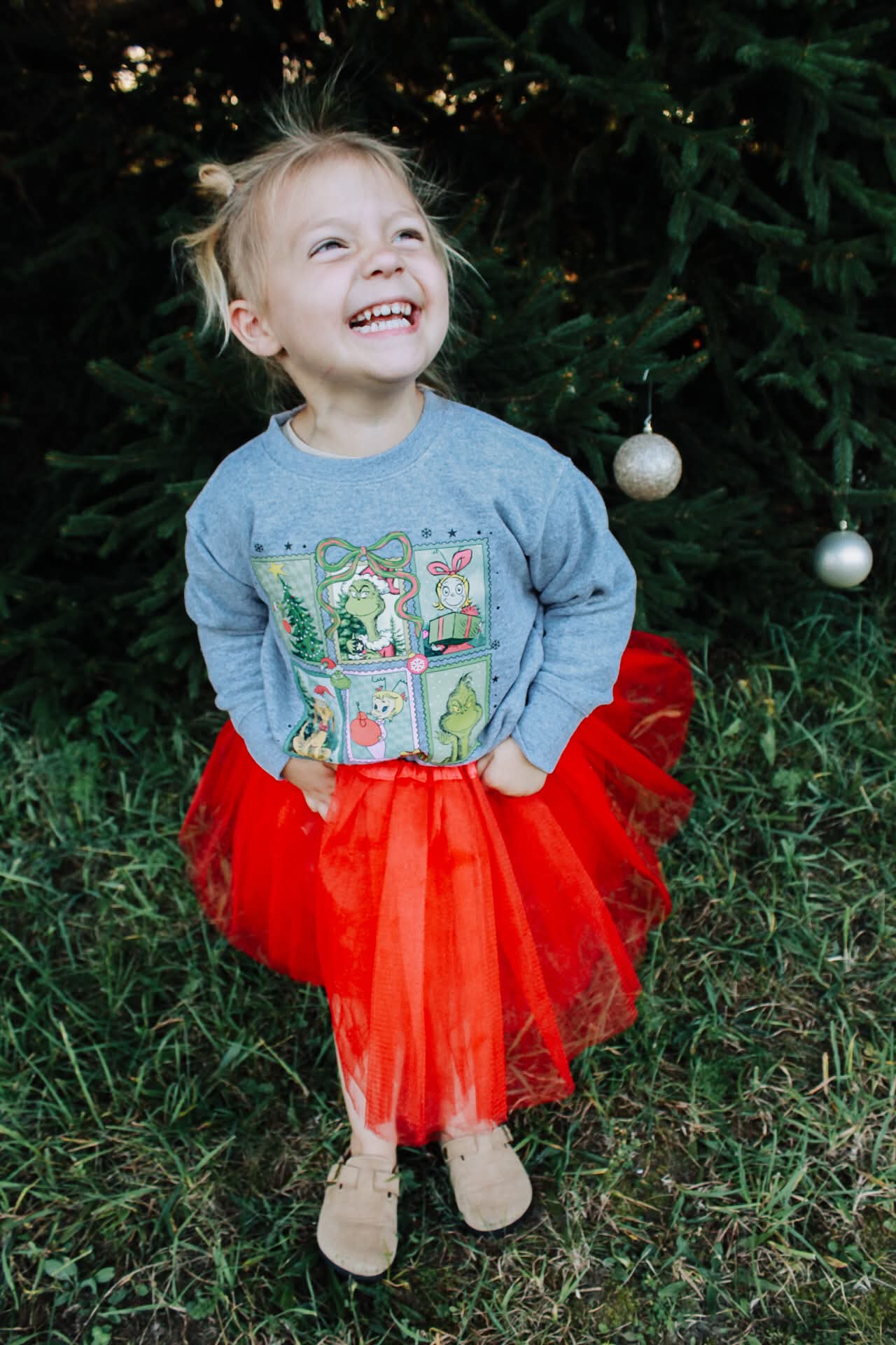 Grinch Stamps Toddler/Youth Crewneck Sweatshirt