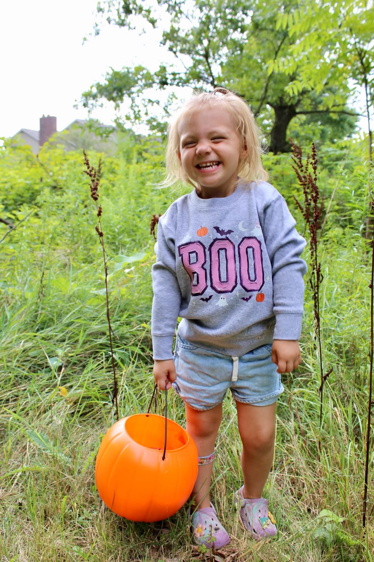 Painted Girly Boo Toddler/Youth Crewneck Sweatshirt