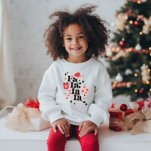 Fa La La Toddler/Youth Crewneck Sweatshirt