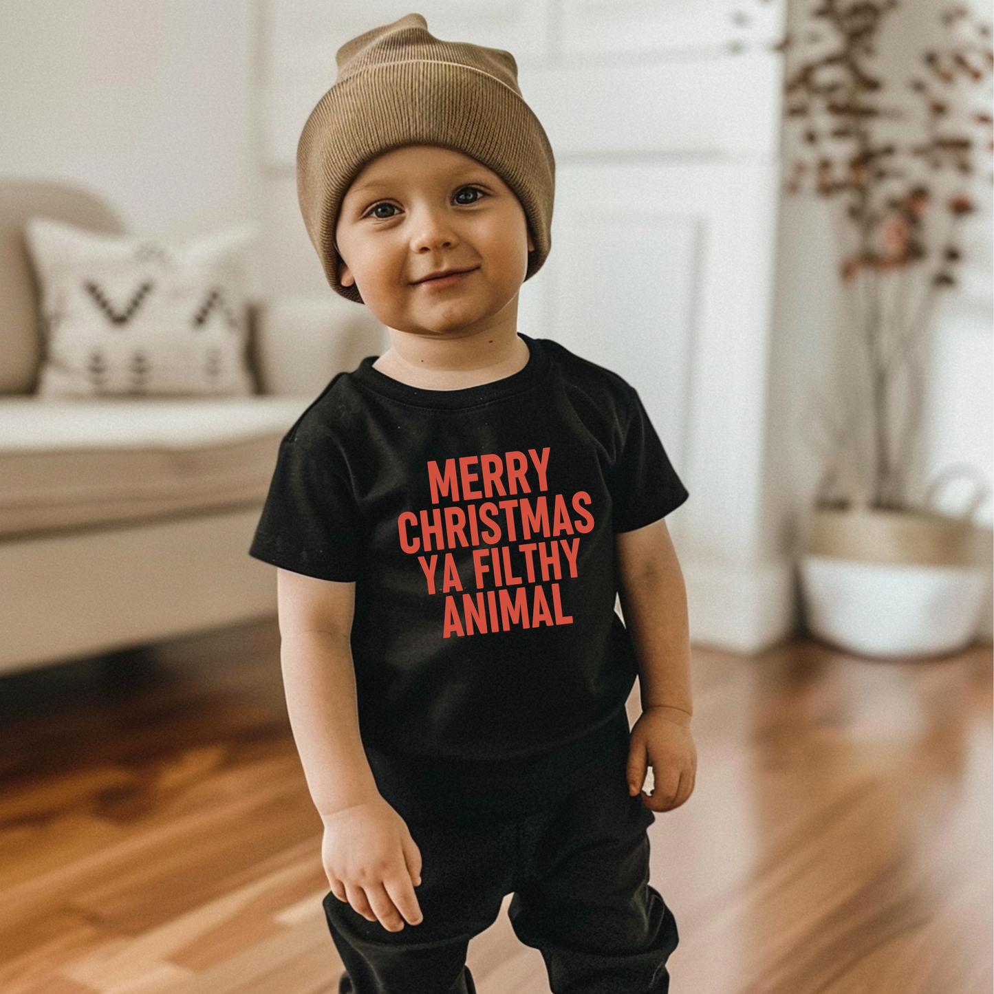 Merry Christmas Ya Filthy Animal Toddler T-Shirt