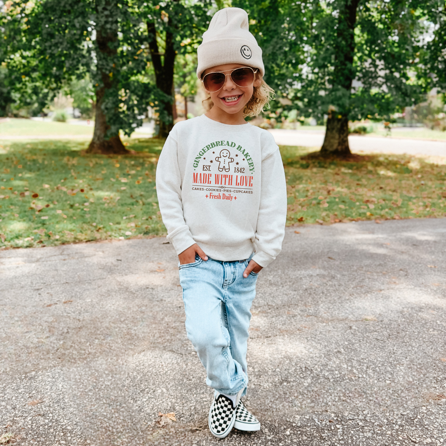 Gingerbread Bakery Toddler Crewneck Sweatshirt