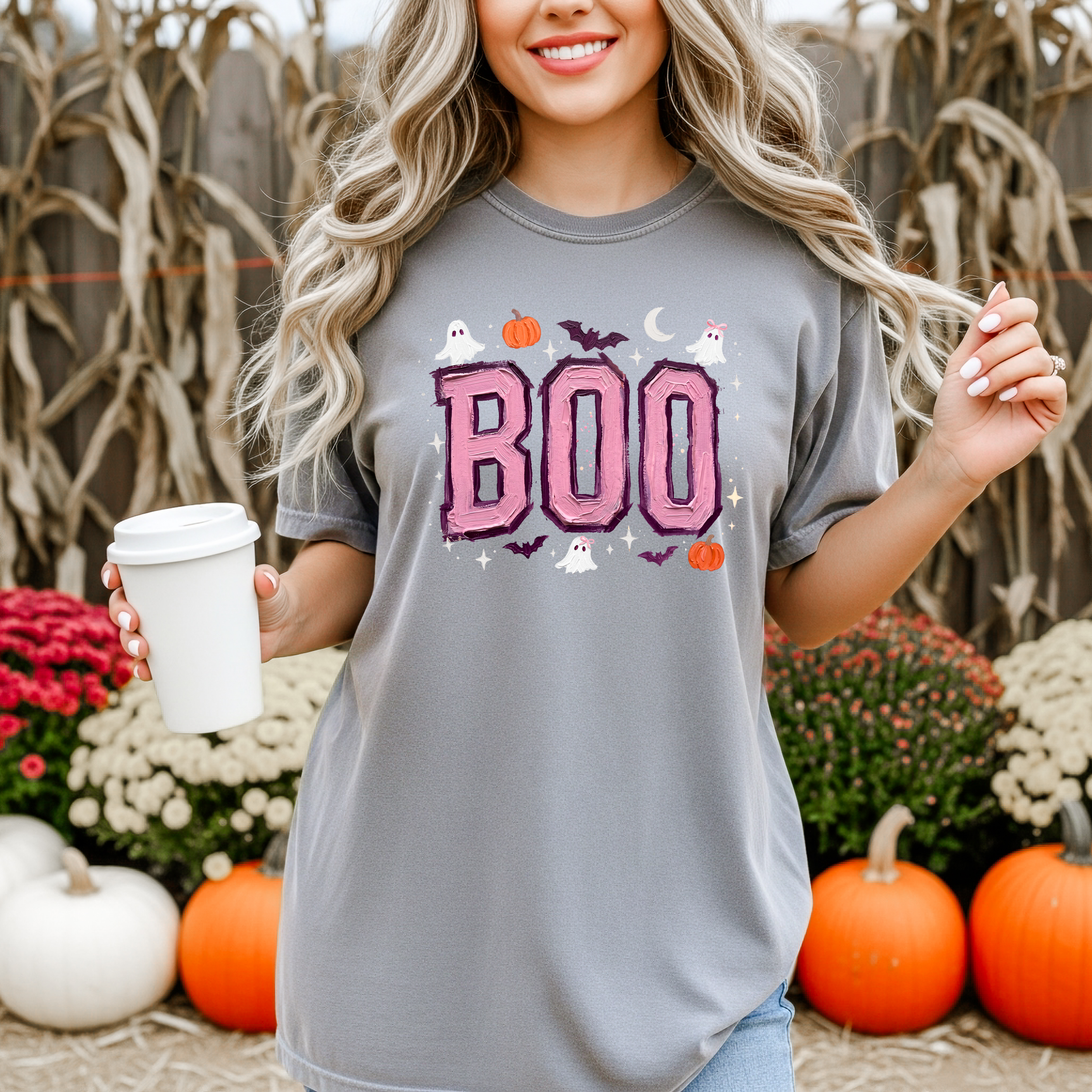 Painted Girly Boo T-Shirt