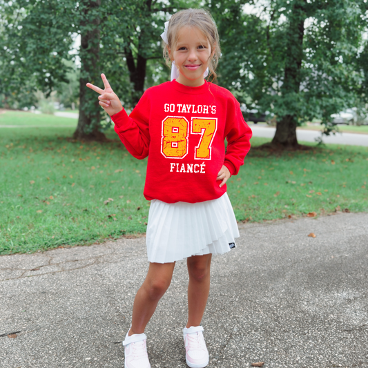 Go Taylor's Fiancé Youth Crewneck Sweatshirt