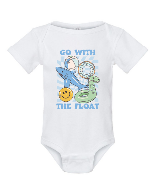 Go With The Float (Blue) Infant Onesie
